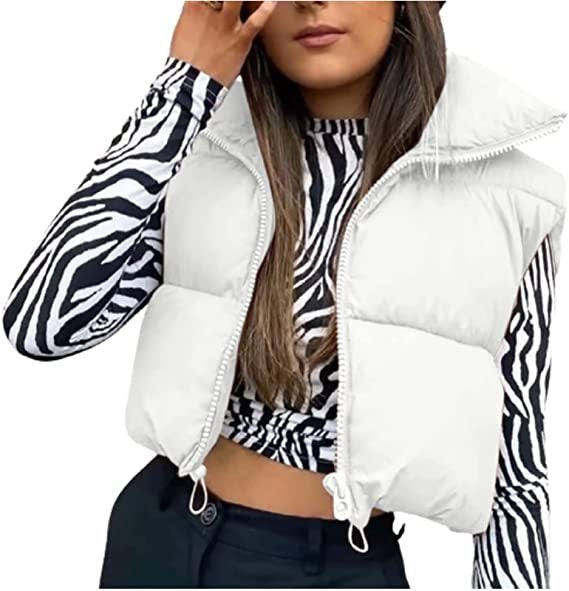 Melisa | Dames Puffer Bodywarmer – Dikke Katoen, Hoge Kraag & Mouwloos
