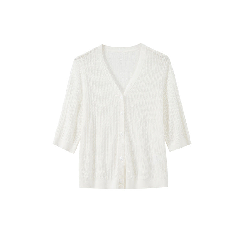 Lauren | V-hals Dames Gebreide Top – Comfortabel & Elegant