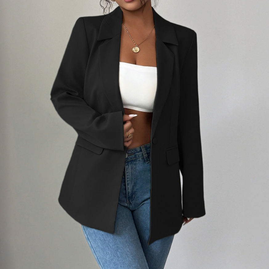 Lim™ | Dames Blazer – Elegant, Effen & Getailleerd