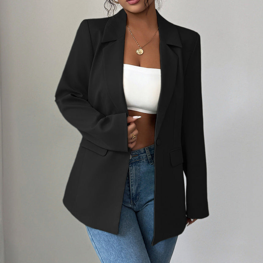 Lim™ | Dames Blazer – Elegant, Effen & Getailleerd