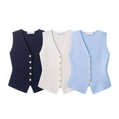 Dames Top – Mouwloos Veststijl