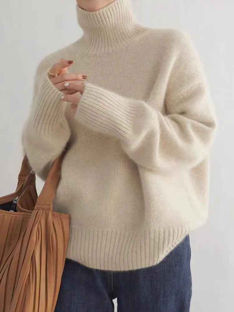 Lin™ | Dames Coltrui – Dikke Knit, Losvallend & Cosy Chic