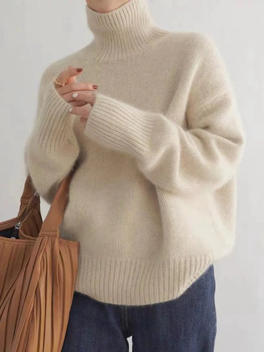 Lin™ | Dames Coltrui – Dikke Knit, Losvallend & Cosy Chic