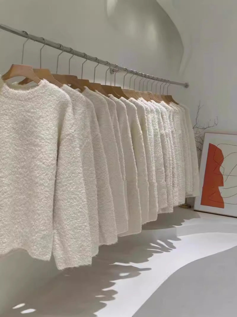Julia | Dames Trui – Dikke Effen Knit, Zacht & Losvallend