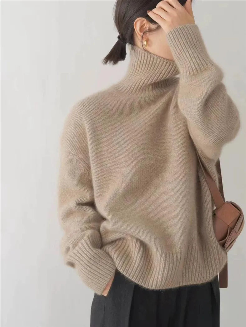 Lin™ | Dames Coltrui – Dikke Knit, Losvallend & Cosy Chic
