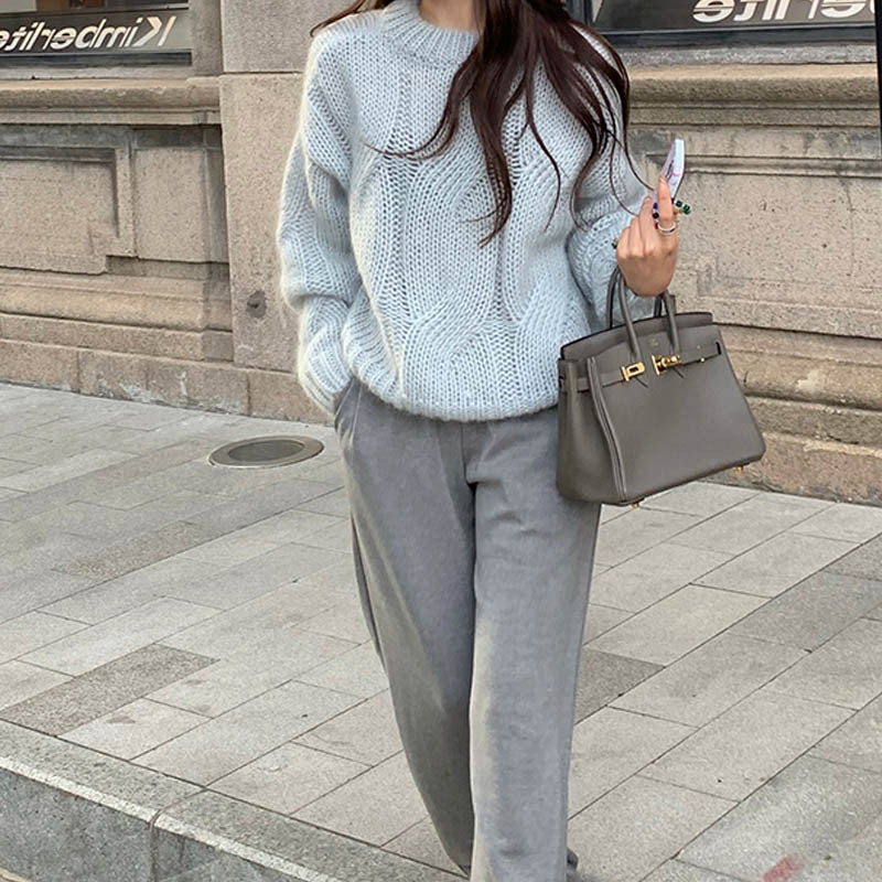 Molly | Dames Kabelgebreide Trui – Losvallend & Cosy