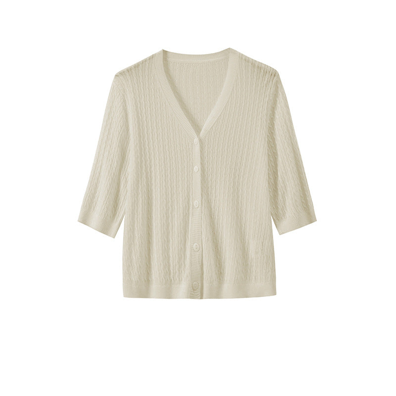 Lauren | V-hals Dames Gebreide Top – Comfortabel & Elegant