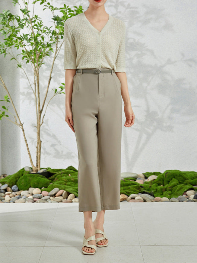 Lauren | V-hals Dames Gebreide Top – Comfortabel & Elegant