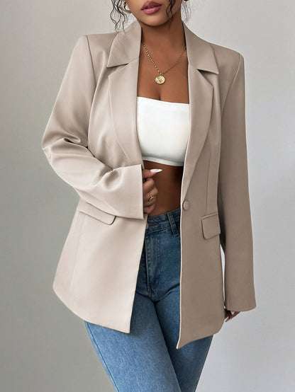 Lim™ | Dames Blazer – Elegant, Effen & Getailleerd